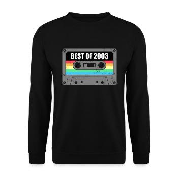 Birthday Best Of 2003 Vintage Vintage 2003 - Unisex Sweatshirt - black - Front - Alina (178cm) & Michal (187cm)