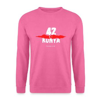 42 Konya Türkei Türkiye - Unisex Pullover - Pink - Vorne