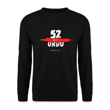 52 Ordu Türkiye Türkei - Unisex Pullover - Schwarz - Vorne - Alina (178cm) & Michal (187cm)