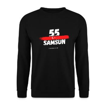 Samsun 55 Türkiye Turkey - Unisex Sweatshirt - black - Front - Alina (178cm) & Michal (187cm)