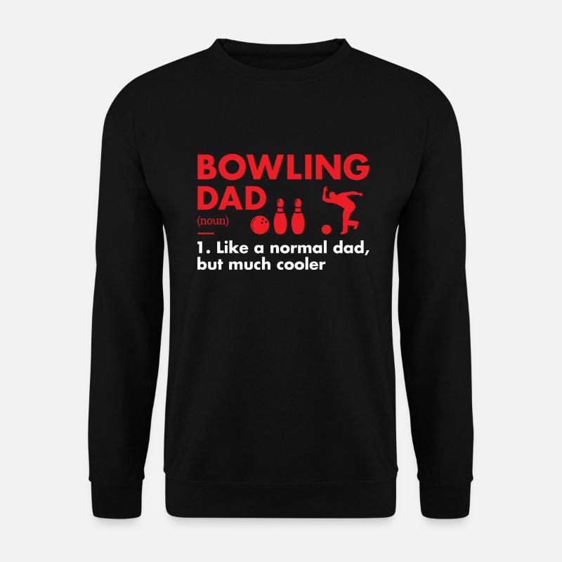 Sport Dad Definition Bowling - Unisex Pullover - Schwarz