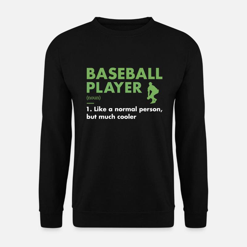 Sport Player Definition Baseball - Unisex Pullover - Schwarz