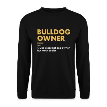 Définition du propriétaire de bouledogue - Sweat-shirt Unisexe - noir - Devant - Alina (178cm) & Michal (187cm)