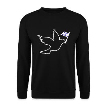 Israel - Sweat-shirt Unisexe - noir - Devant - Alina (178cm) & Michal (187cm)
