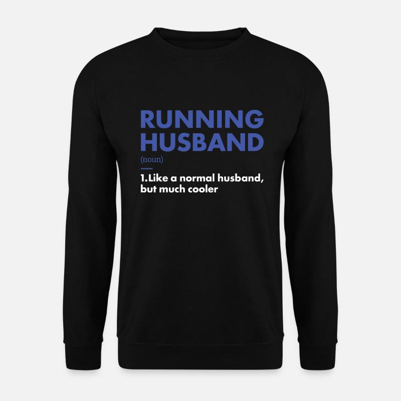 Sport Husband Running - Unisex Pullover - Schwarz