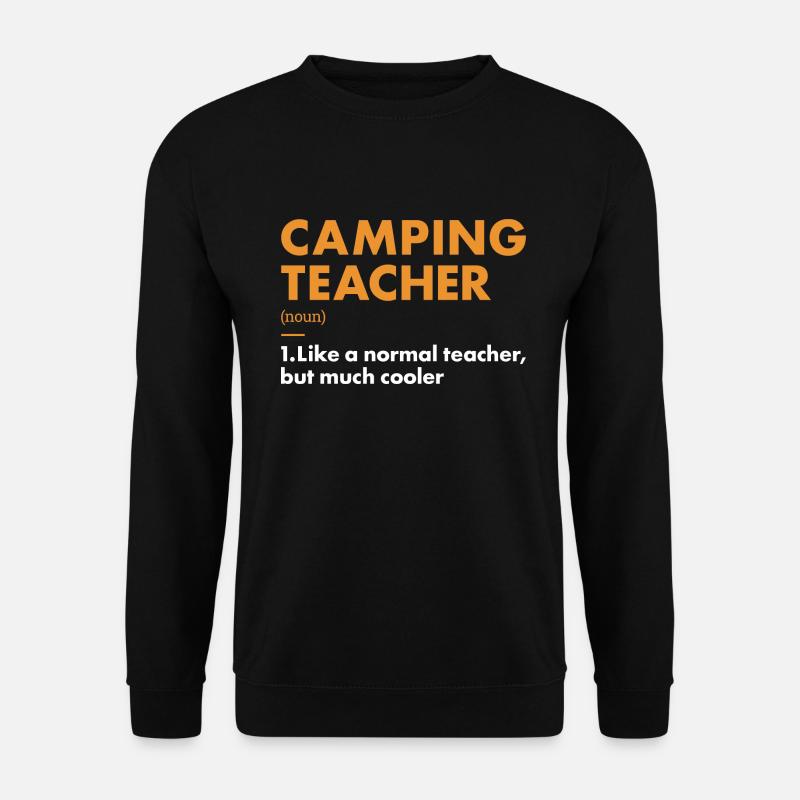 Camper Teacher Definition Camping - Unisex Sweatshirt - black