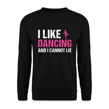 Dancer I Like Dancing - Unisex Pullover - Schwarz - Vorne - Alina (178cm) & Michal (187cm)