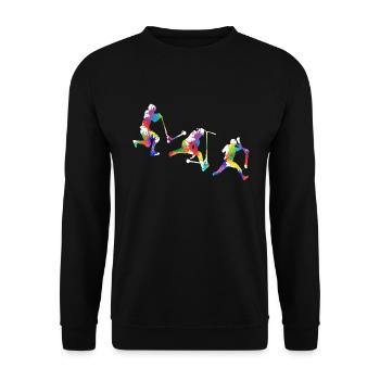 Scooter stunt - Unisex Sweatshirt - black - Front - Alina (178cm) & Michal (187cm)
