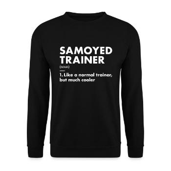 Dresseur Samoyède Definiton - Sweat-shirt Unisexe - noir - Devant - Alina (178cm) & Michal (187cm)
