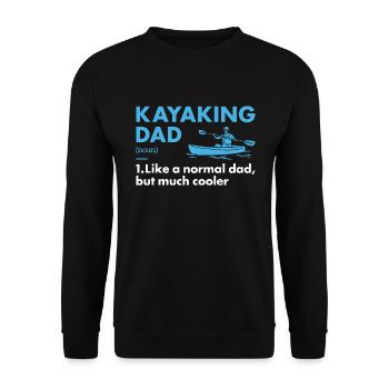 Kayakiste Papa Définition Kayak - Sweat-shirt Unisexe - noir - Devant - Alina (178cm) & Michal (187cm)