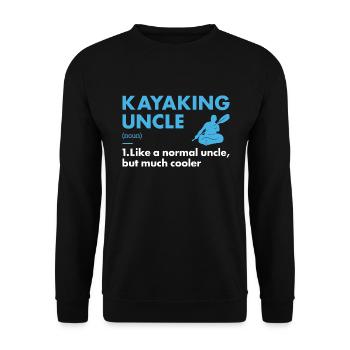 Kayakiste Oncle Définition Kayak - Sweat-shirt Unisexe - noir - Devant - Alina (178cm) & Michal (187cm)