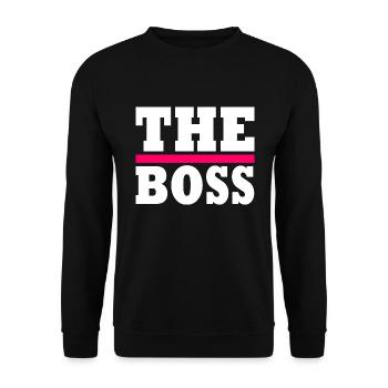 The boss - Sweat-shirt Unisexe - noir - Devant - Alina (178cm) & Michal (187cm)