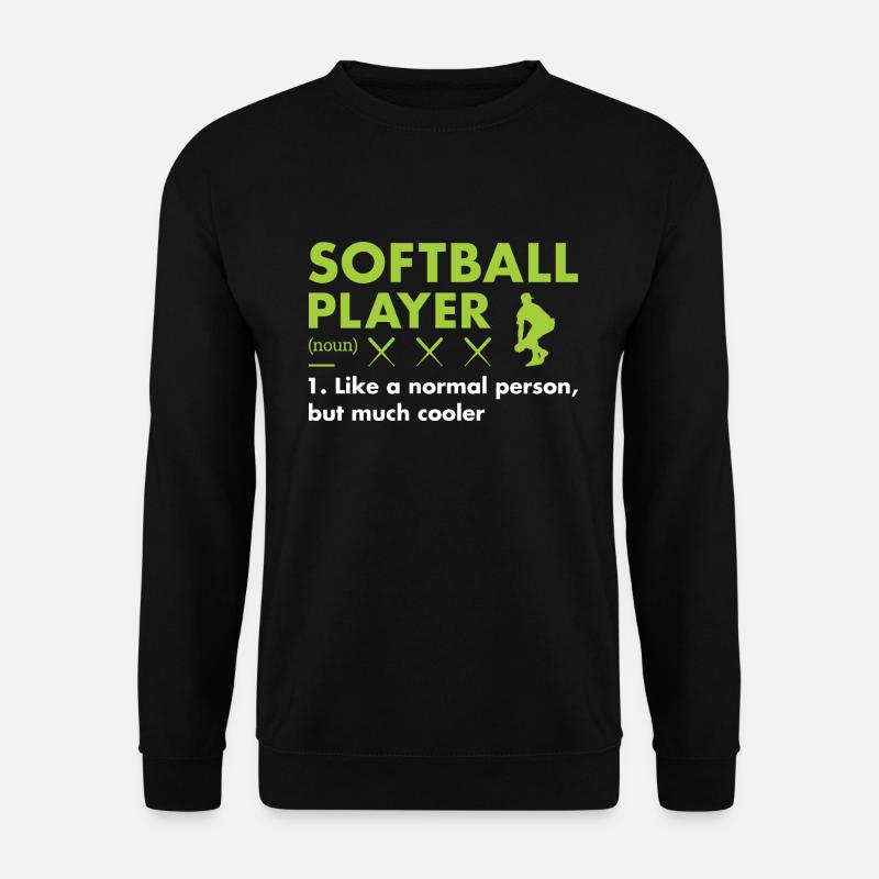 Sport Player Definition Softball - Unisex Pullover - Schwarz