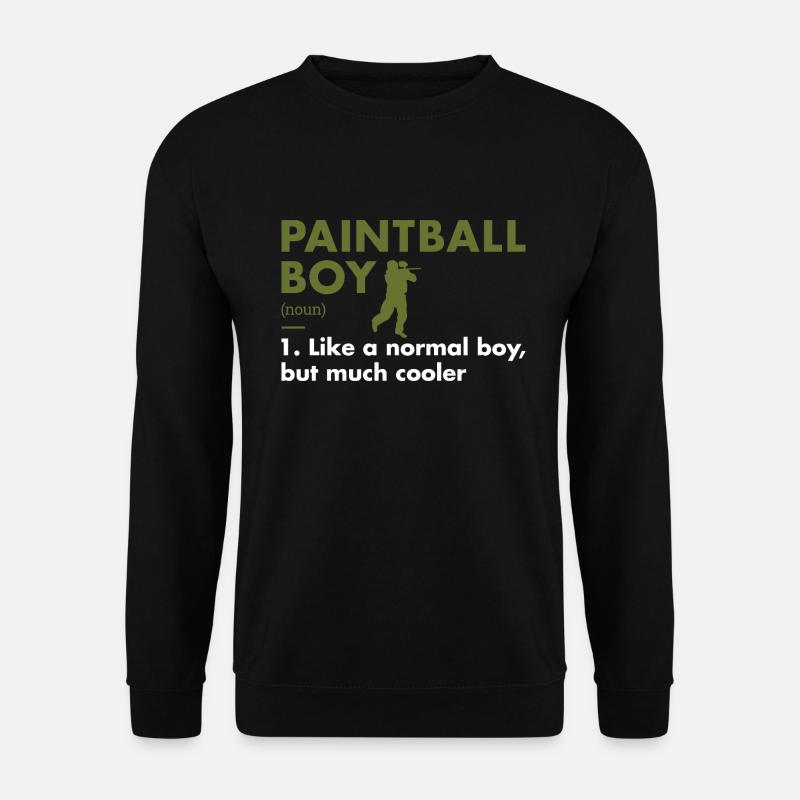 Sport Boy Definition Paintball - Unisex Sweatshirt - black