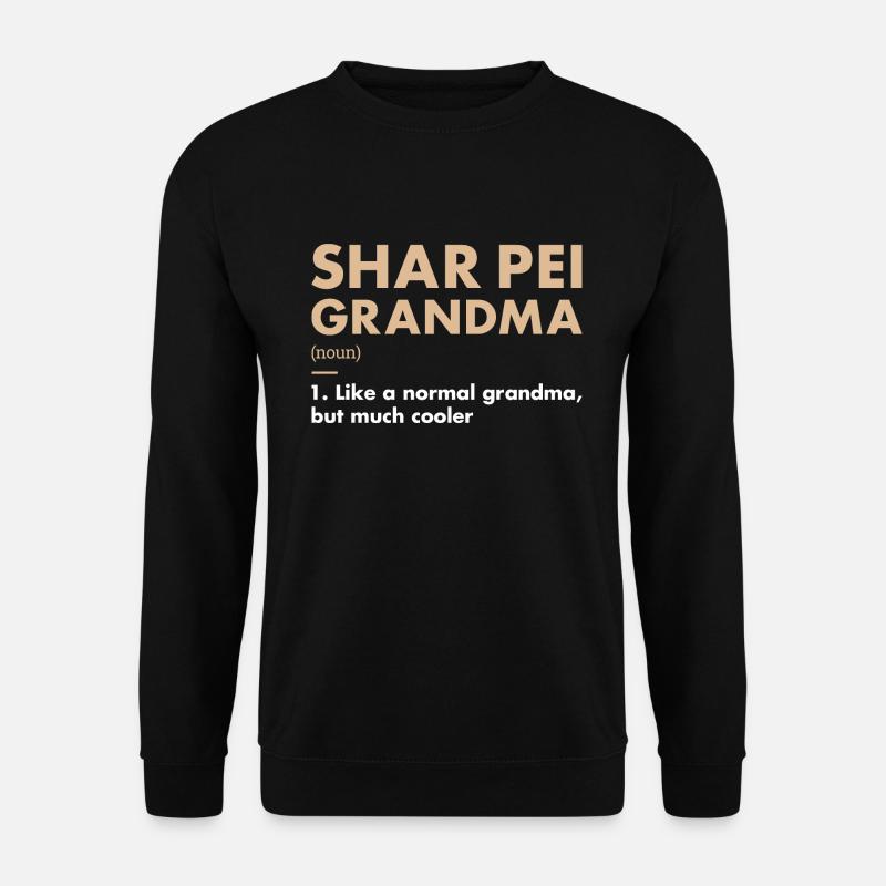 Shar Pei Grandma Definition - Unisex Pullover - Schwarz