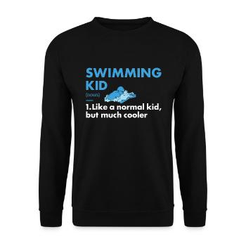 Sport Kid Swimming - Unisex Pullover - Schwarz - Vorne - Alina (178cm) & Michal (187cm)