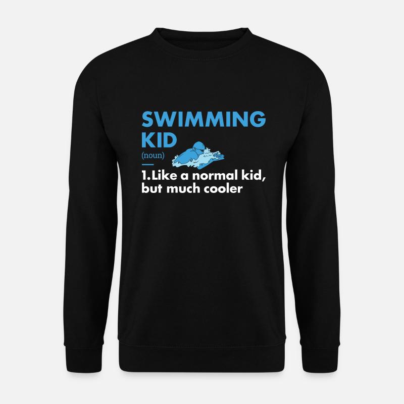 Sport Kid Swimming - Unisex Pullover - Schwarz
