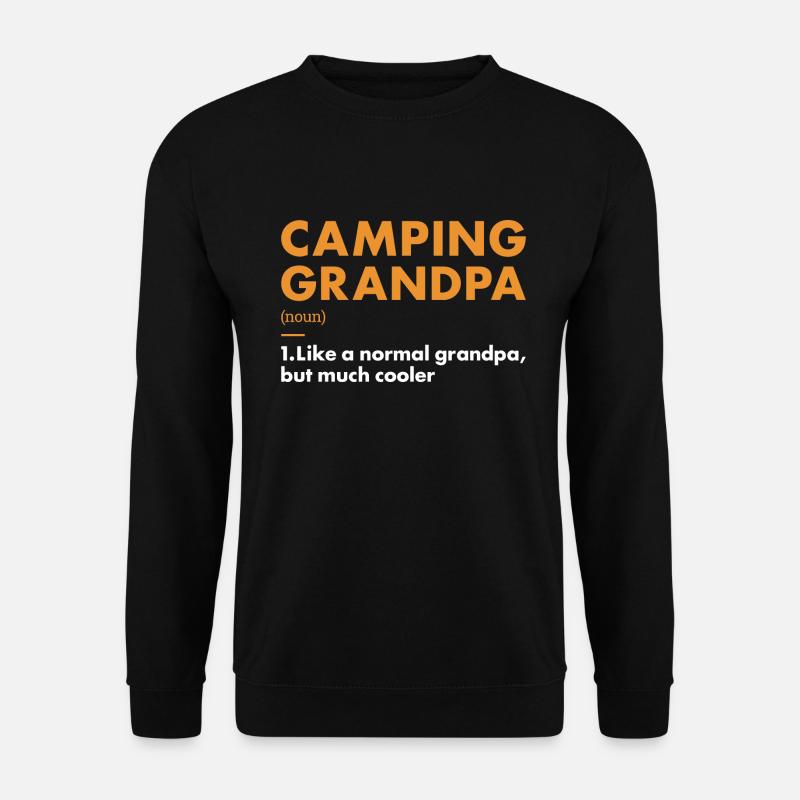 Camper Grand-père Définition Camping - Sweat-shirt Unisexe - noir