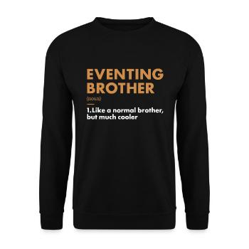 Rider Brother Definition Eventing - Unisex Sweatshirt - black - Front - Alina (178cm) & Michal (187cm)
