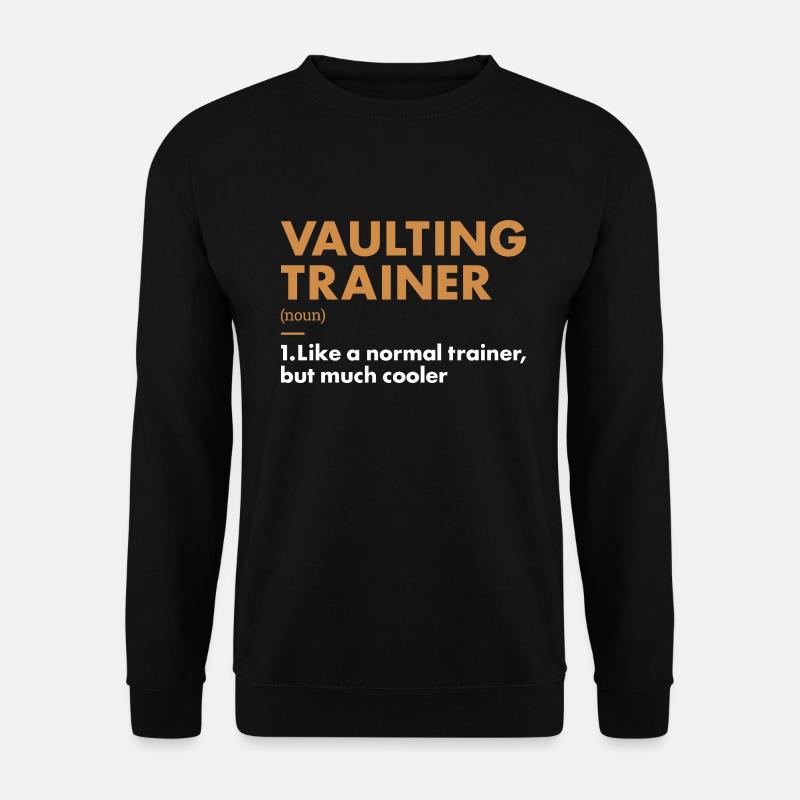 Vaulter Trainer Definition Vaulting - Unisex Pullover - Schwarz