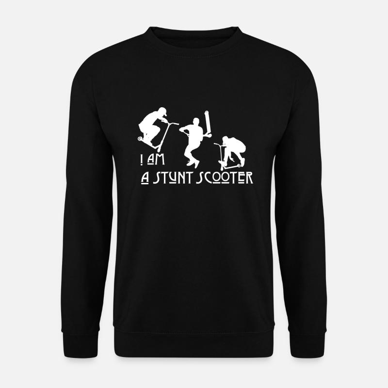 Scooter Tretroller Geschenk - Unisex Pullover - Schwarz