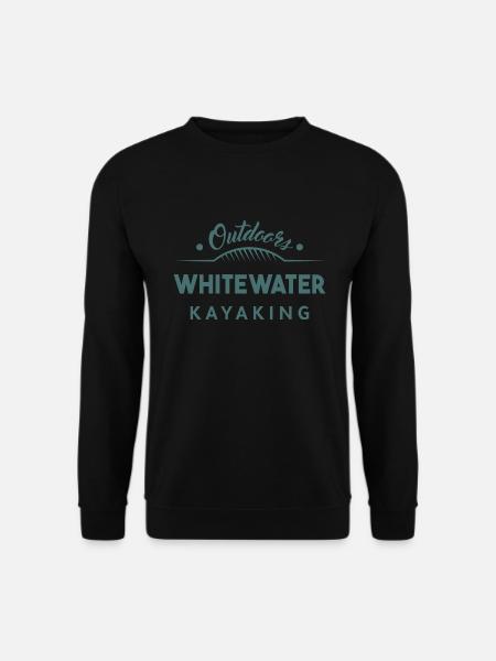Outdoors Whitewater Kayaking - Unisex Sweatshirt - black