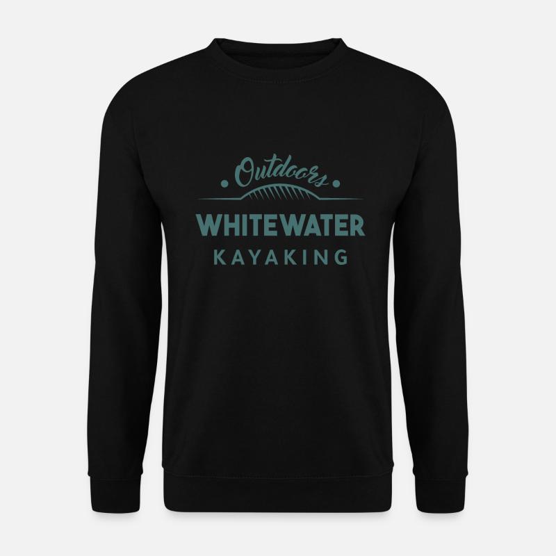 Outdoors Whitewater Kayaking - Unisex Sweatshirt - black