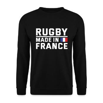 Rugby Made In France France Rugby - Unisex Sweatshirt - black - Front - Alina (178cm) & Michal (187cm)