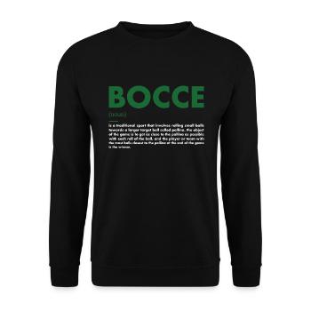 Sport Définition Bocce - Sweat-shirt Unisexe - noir - Devant - Alina (178cm) & Michal (187cm)