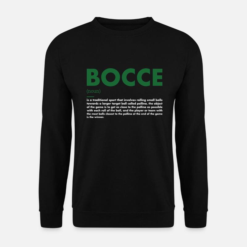 Sport Définition Bocce - Sweat-shirt Unisexe - noir