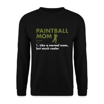Sport Maman Définition Paintball - Sweat-shirt Unisexe - noir - Devant - Alina (178cm) & Michal (187cm)