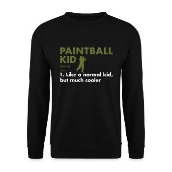 Sport Kid Definition Paintball - Unisex Sweatshirt - black - Front - Alina (178cm) & Michal (187cm)