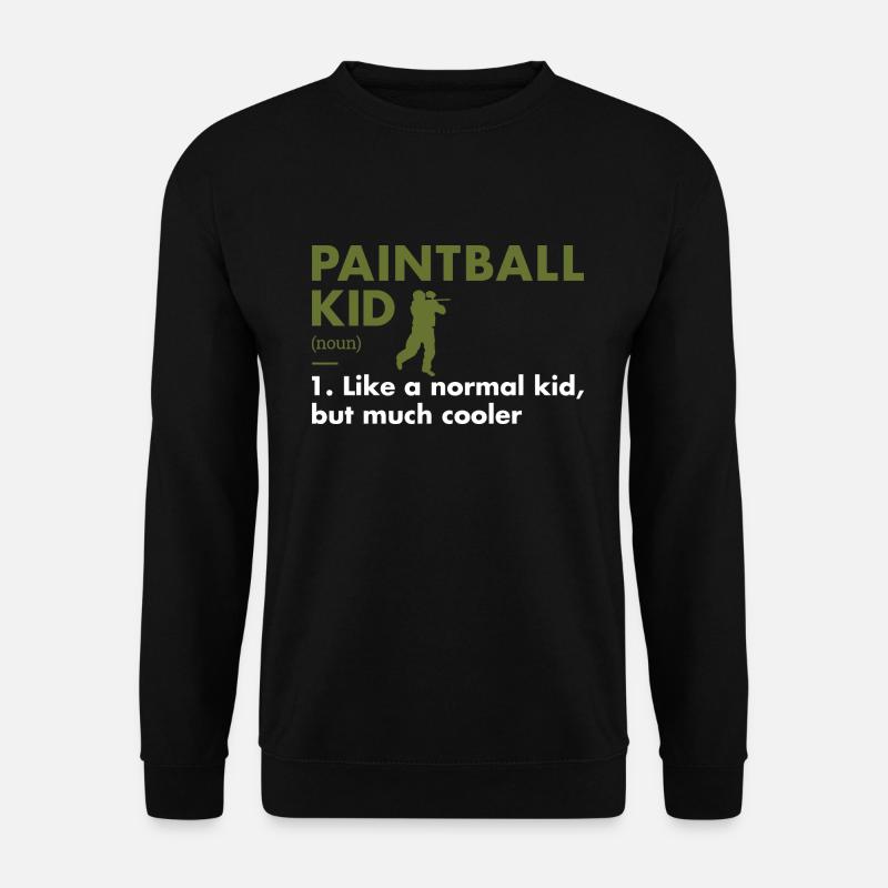Sport Kid Definition Paintball - Unisex Sweatshirt - black