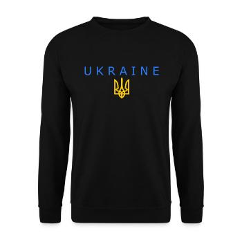 Ukraine - Unisex Sweatshirt - black - Front - Alina (178cm) & Michal (187cm)