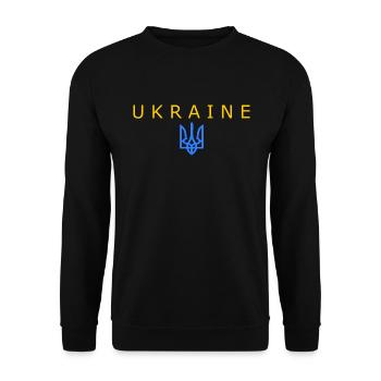 Ukraine - Unisex Sweatshirt - black - Front - Alina (178cm) & Michal (187cm)