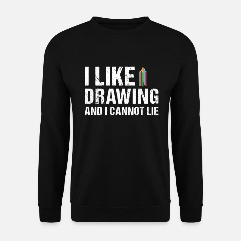 Drawer I Like Drawing - Unisex Pullover - Schwarz