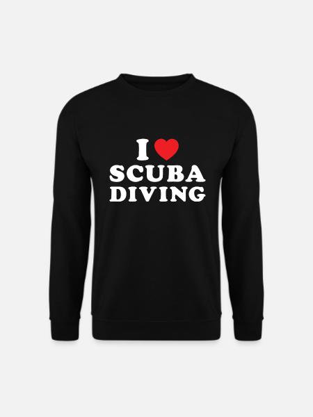 Scuba Diver I Love Scuba Diving - Unisex Pullover - Schwarz