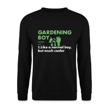 Jardinier Garçon Définition Jardinage - Sweat-shirt Unisexe - noir - Devant - Alina (178cm) & Michal (187cm)
