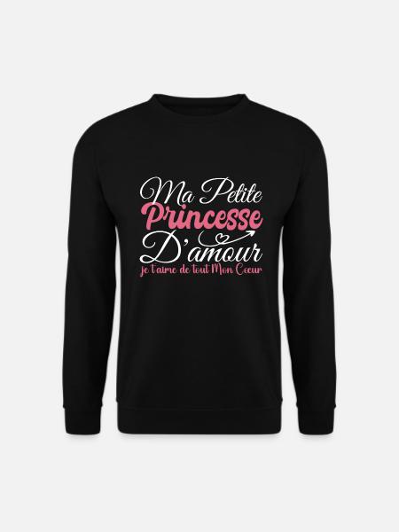 Prinzessin-Liebesgeschenk, meine Prinzessin, ich liebe dich - Unisex Pullover - Schwarz