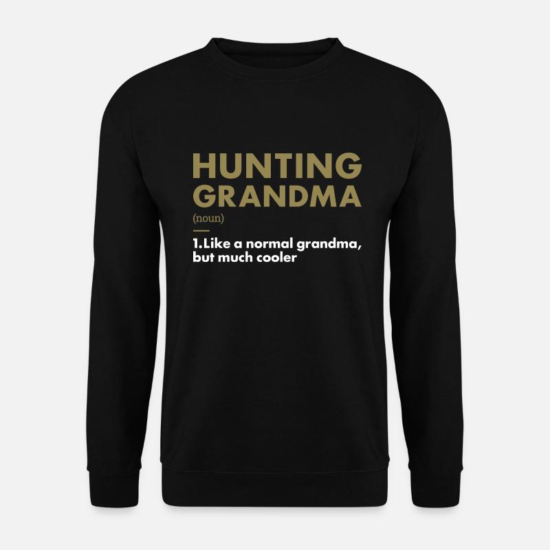 Chasseur Mamie Définition Chasse - Sweat-shirt Unisexe - noir