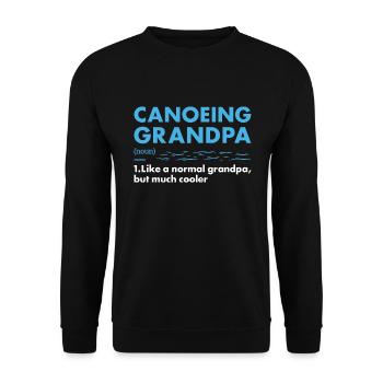 Canotiste Papi Définition Canoë - Sweat-shirt Unisexe - noir - Devant - Alina (178cm) & Michal (187cm)