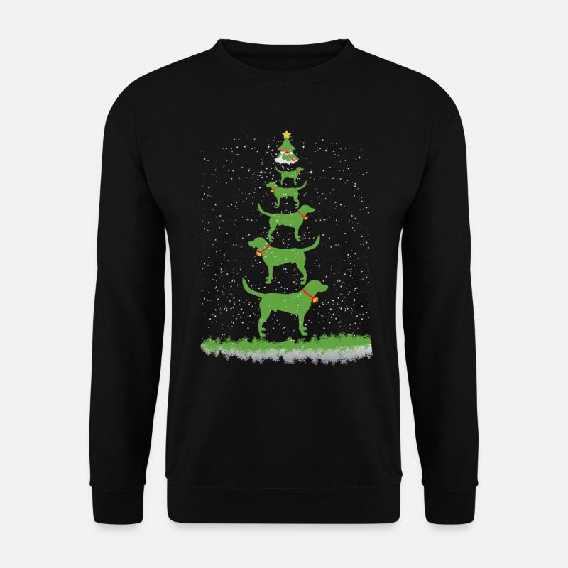 Labbi Weihnachtsbaum - Unisex Pullover - Schwarz