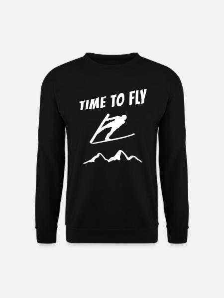 Skispringen Skifliegen Fanartikel für Skispringer - Unisex Pullover - Schwarz