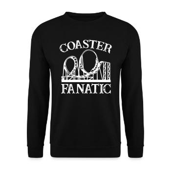 Fanatique des montagnes russes - Sweat-shirt Unisexe - noir - Devant - Alina (178cm) & Michal (187cm)