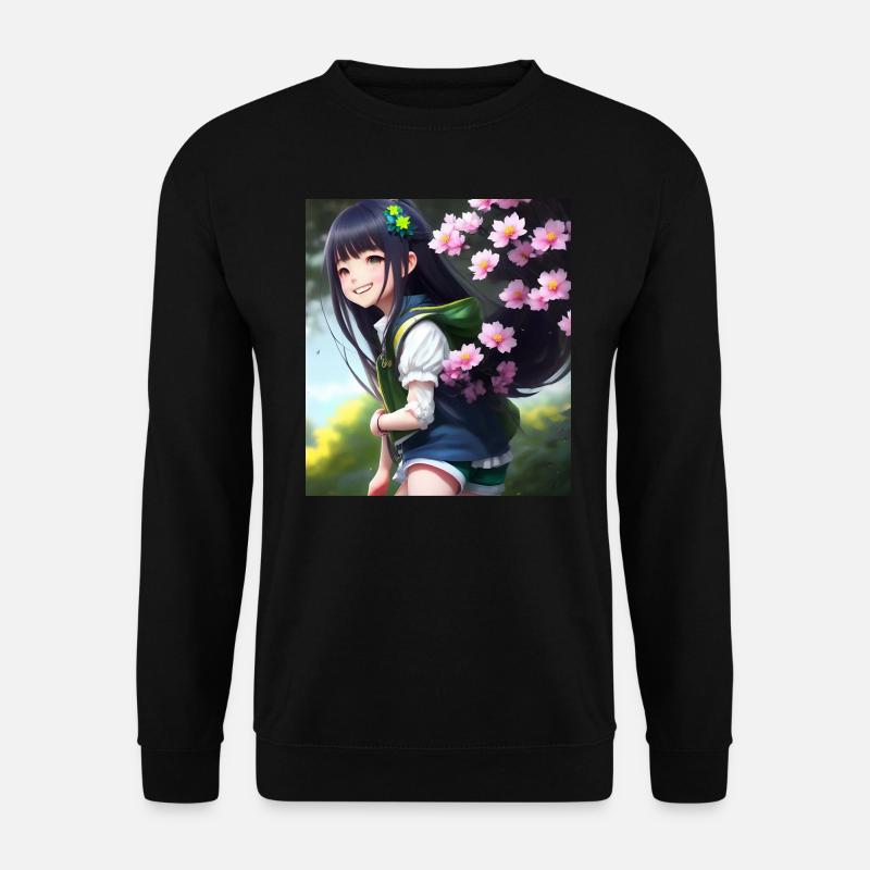 Anime Cutie - Unisex Pullover - Schwarz