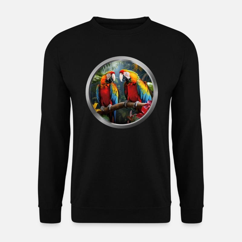 Macaws Animal -2 - Unisex Sweatshirt - black