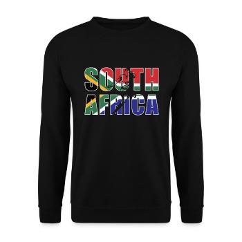 South Africa Rugby - Unisex Sweatshirt - black - Front - Alina (178cm) & Michal (187cm)