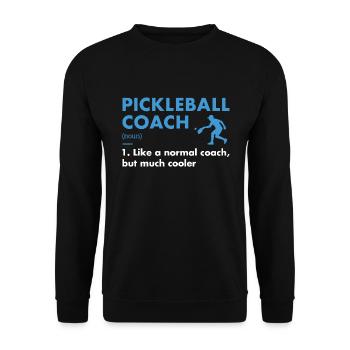 Sport Coach Definition Pickleball - Unisex Pullover - Schwarz - Vorne - Alina (178cm) & Michal (187cm)