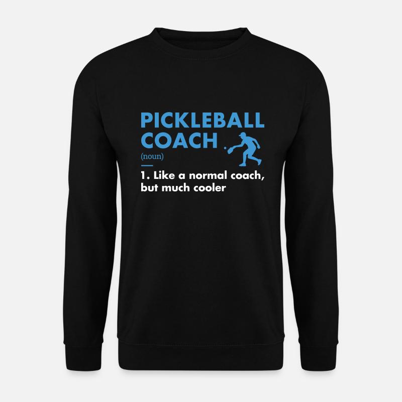 Sport Coach Definition Pickleball - Unisex Pullover - Schwarz