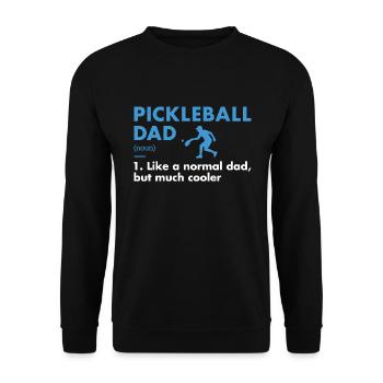 Sport Dad Definition Pickleball - Unisex Sweatshirt - black - Front - Alina (178cm) & Michal (187cm)